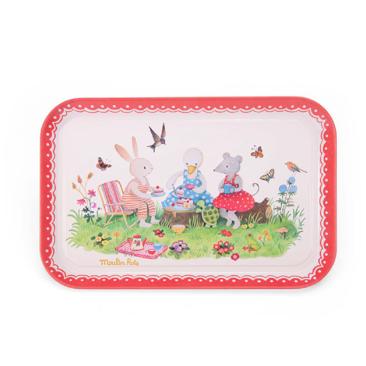 Moulin Roty - La Grande Famille - Metal Tea Set