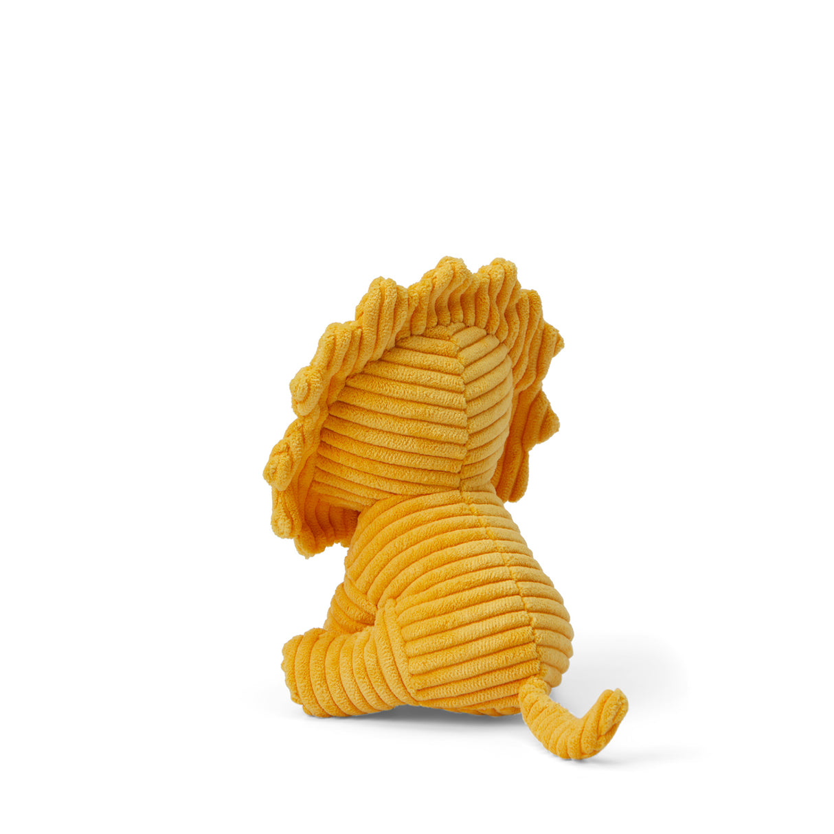 Lion Corduroy Soft Toy - Yellow