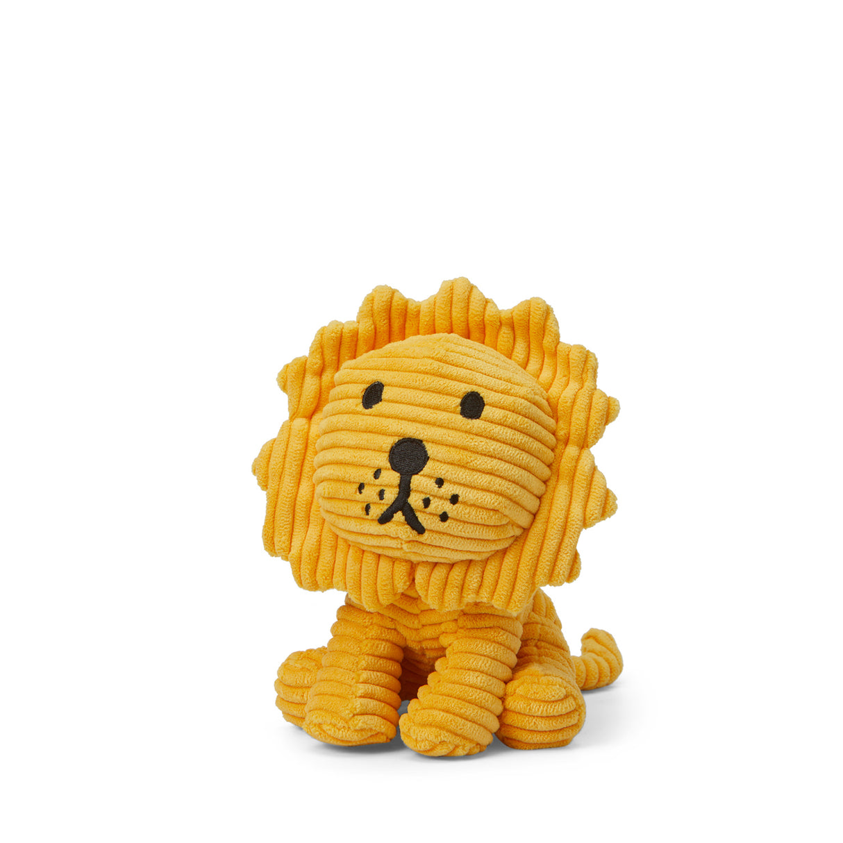 Lion Corduroy Soft Toy - Yellow
