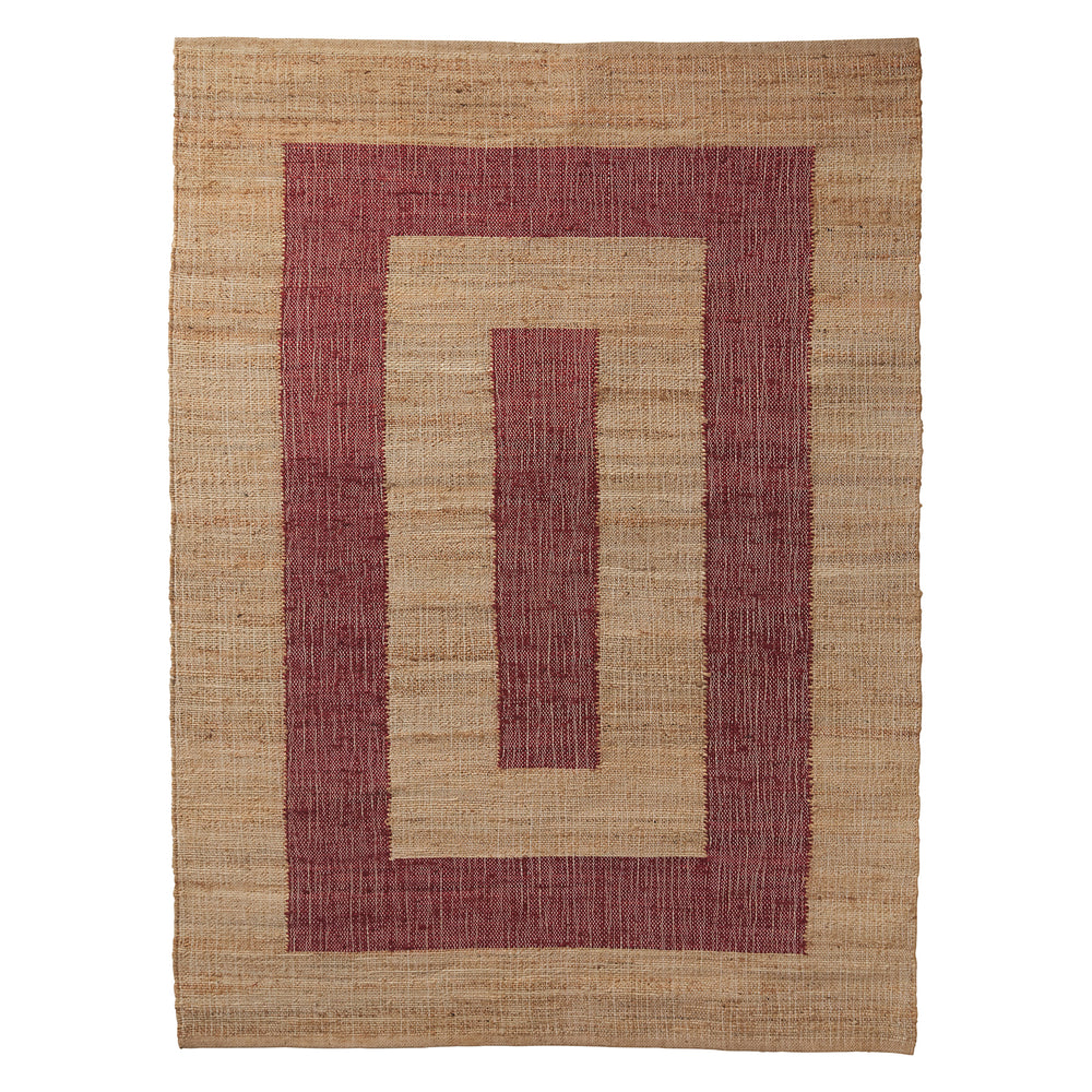 Adrienne Jute Rug - Carmine 150 x 210cm
