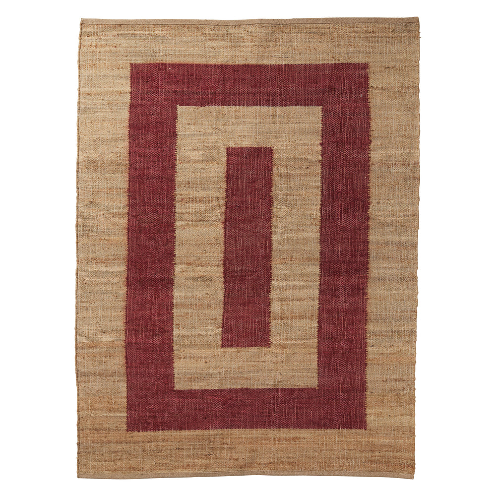 Adrienne Jute Rug - Carmine 150 x 210cm