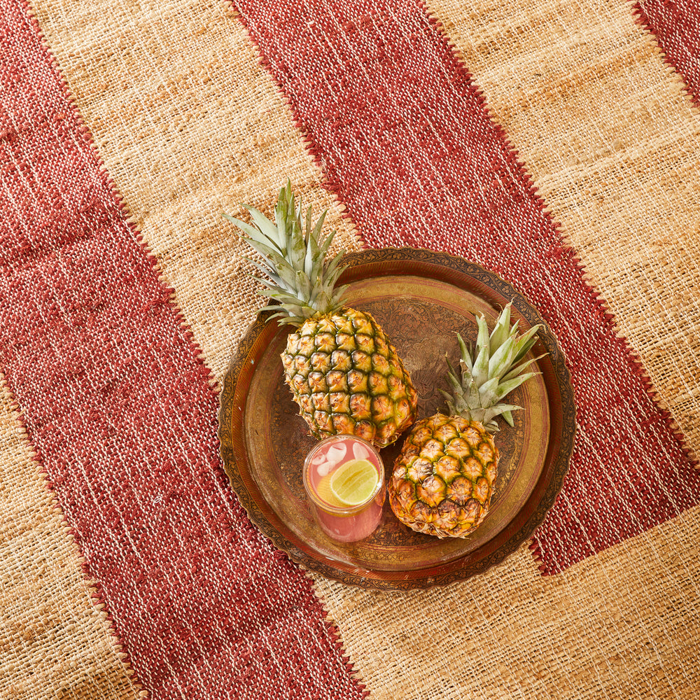 Adrienne Jute Rug - Carmine 150 x 210cm