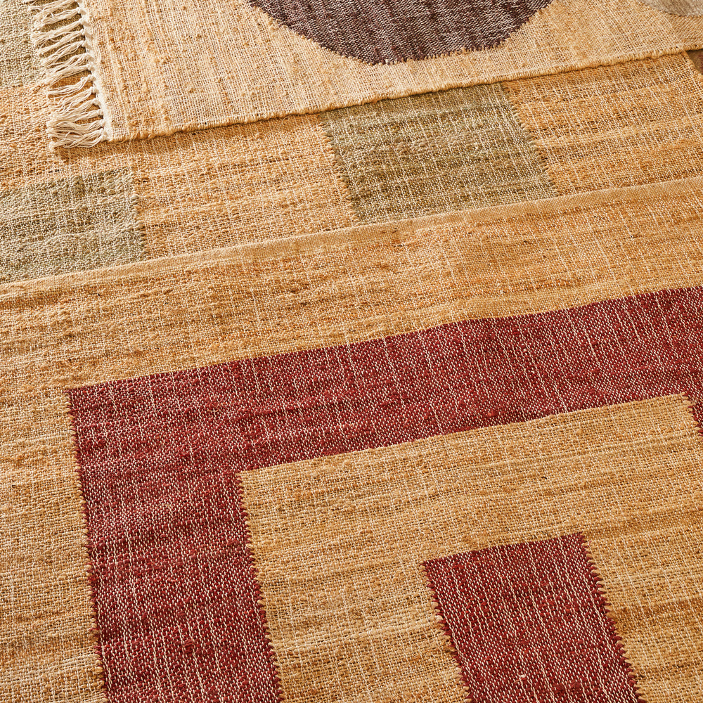 Adrienne Jute Rug - Carmine 150 x 210cm