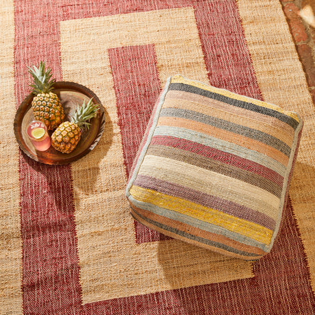 Adrienne Jute Rug - Carmine 150 x 210cm