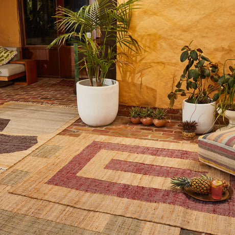 Adrienne Jute Rug - Carmine 150 x 210cm