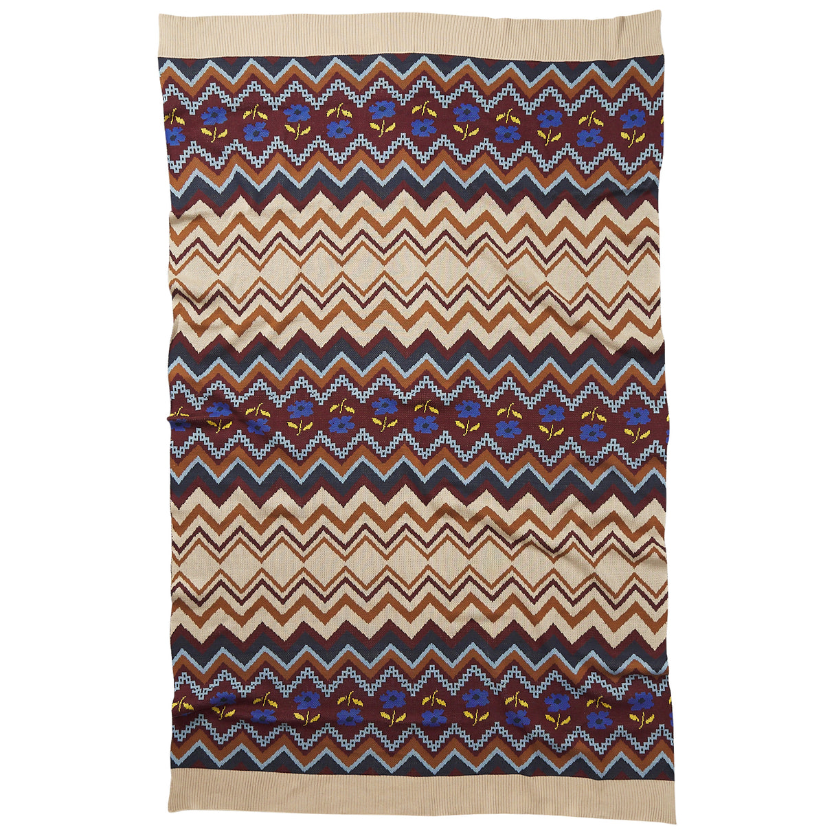 Calina Cotton Knit Blanket - Ink