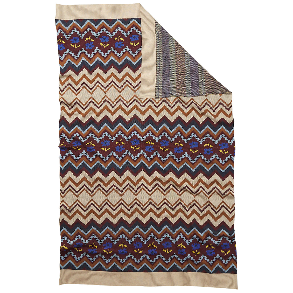 Calina Cotton Knit Blanket - Ink