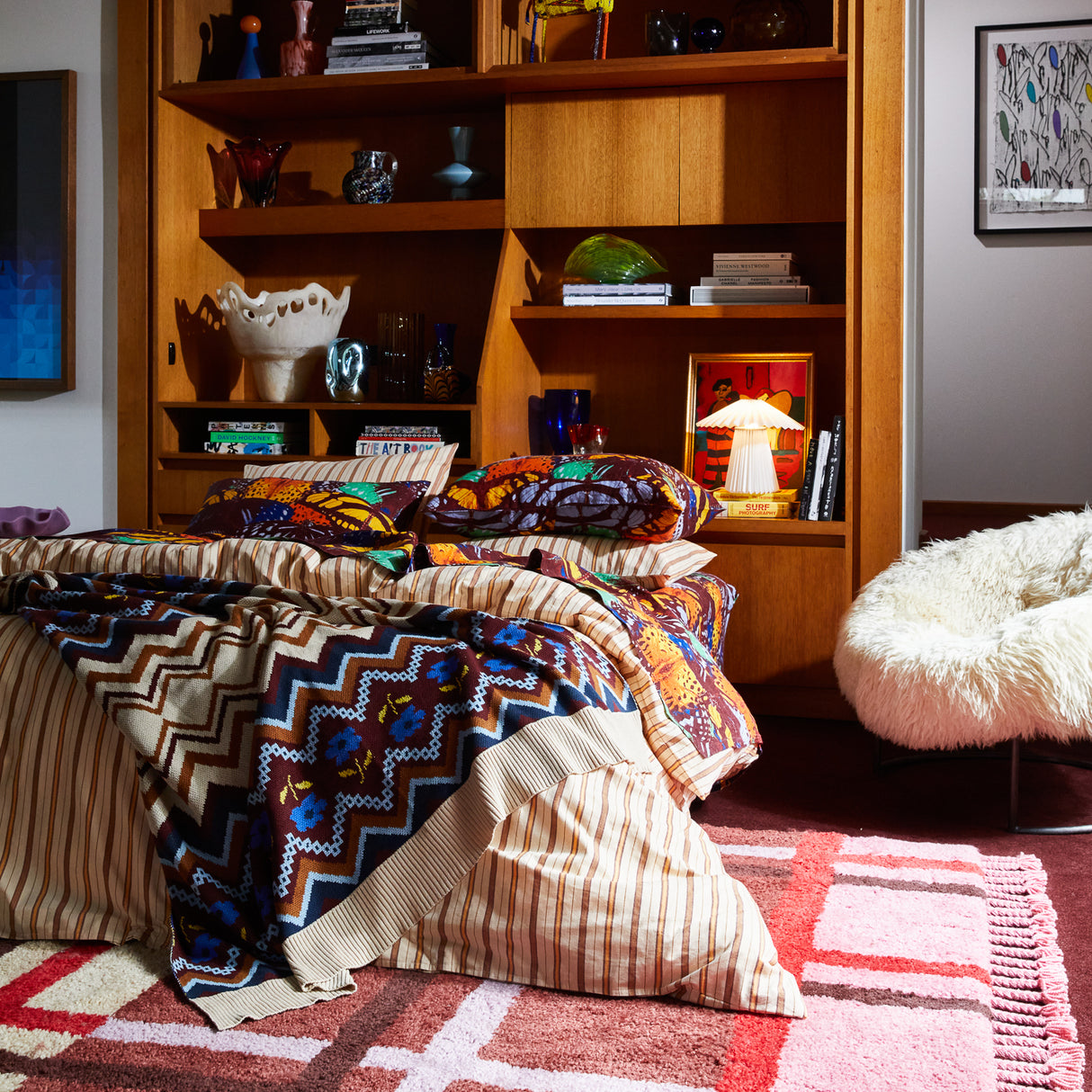 Calina Cotton Knit Blanket - Ink