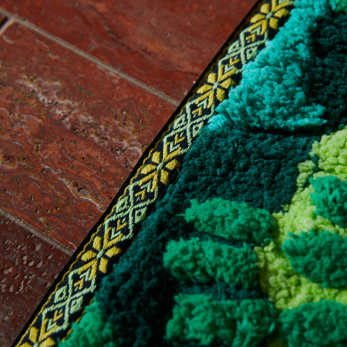 Eliza Bath Mat - Spring Green