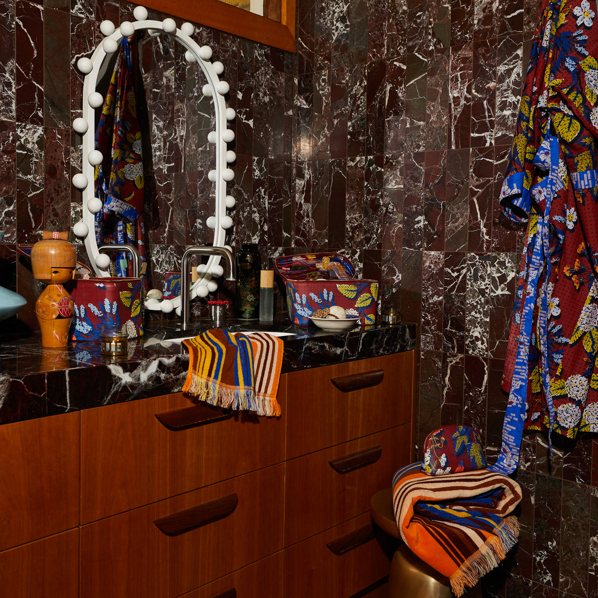 Heidi Large Vanity Case - Burnt Sienna