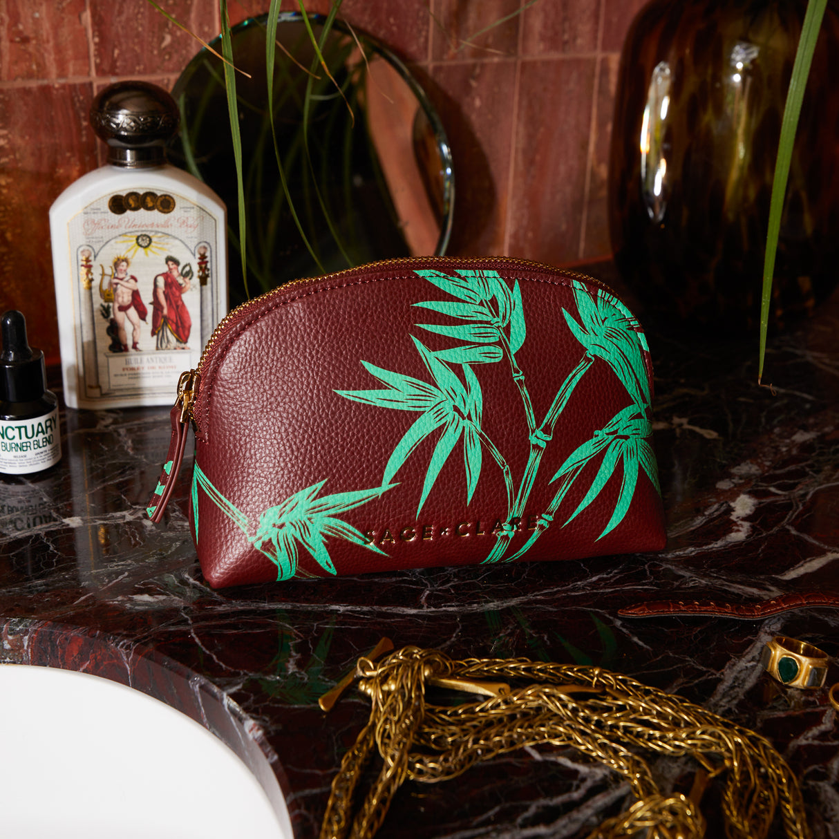 Aneta Cosmetic Pouch - Rosewood