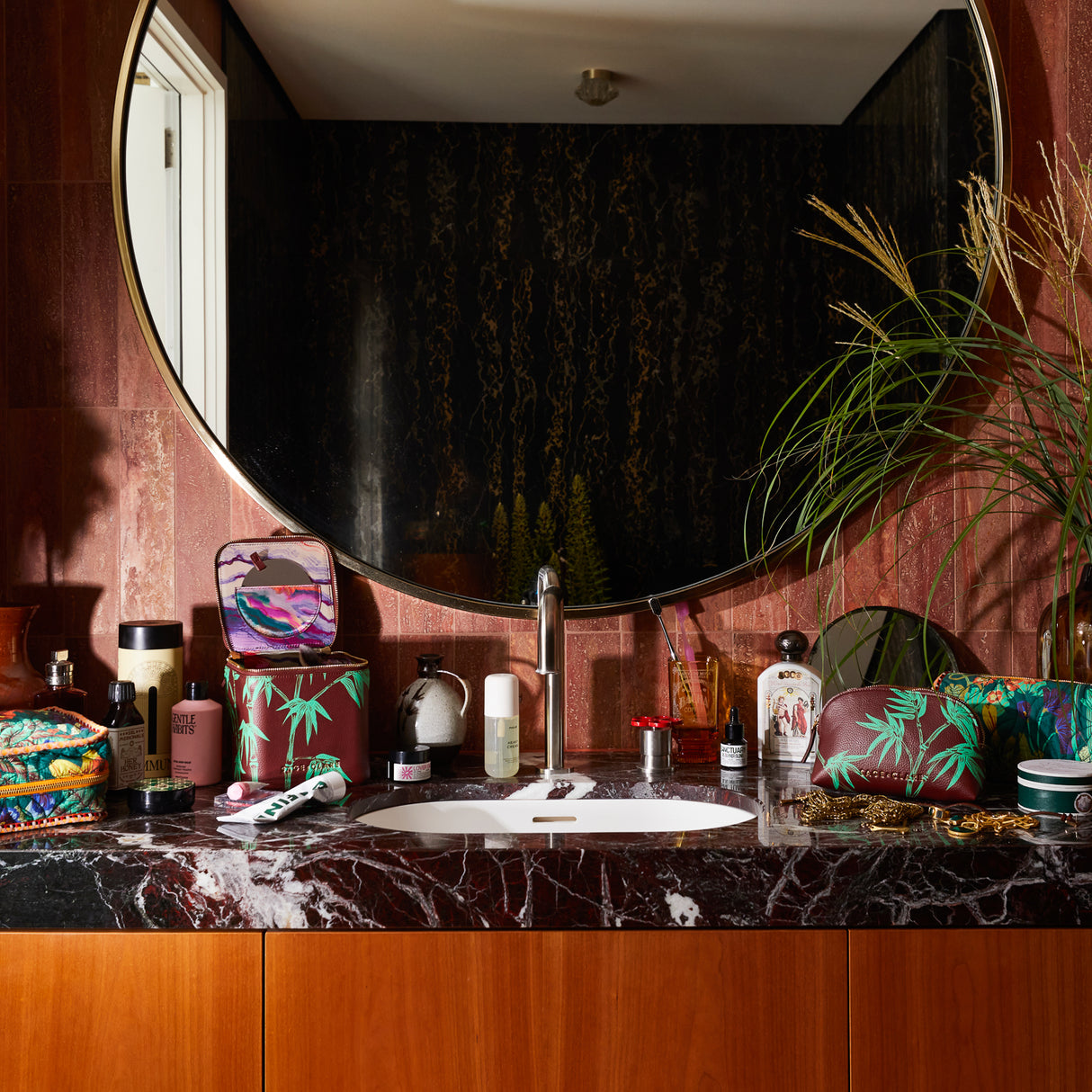 Aneta Cosmetic Pouch - Rosewood