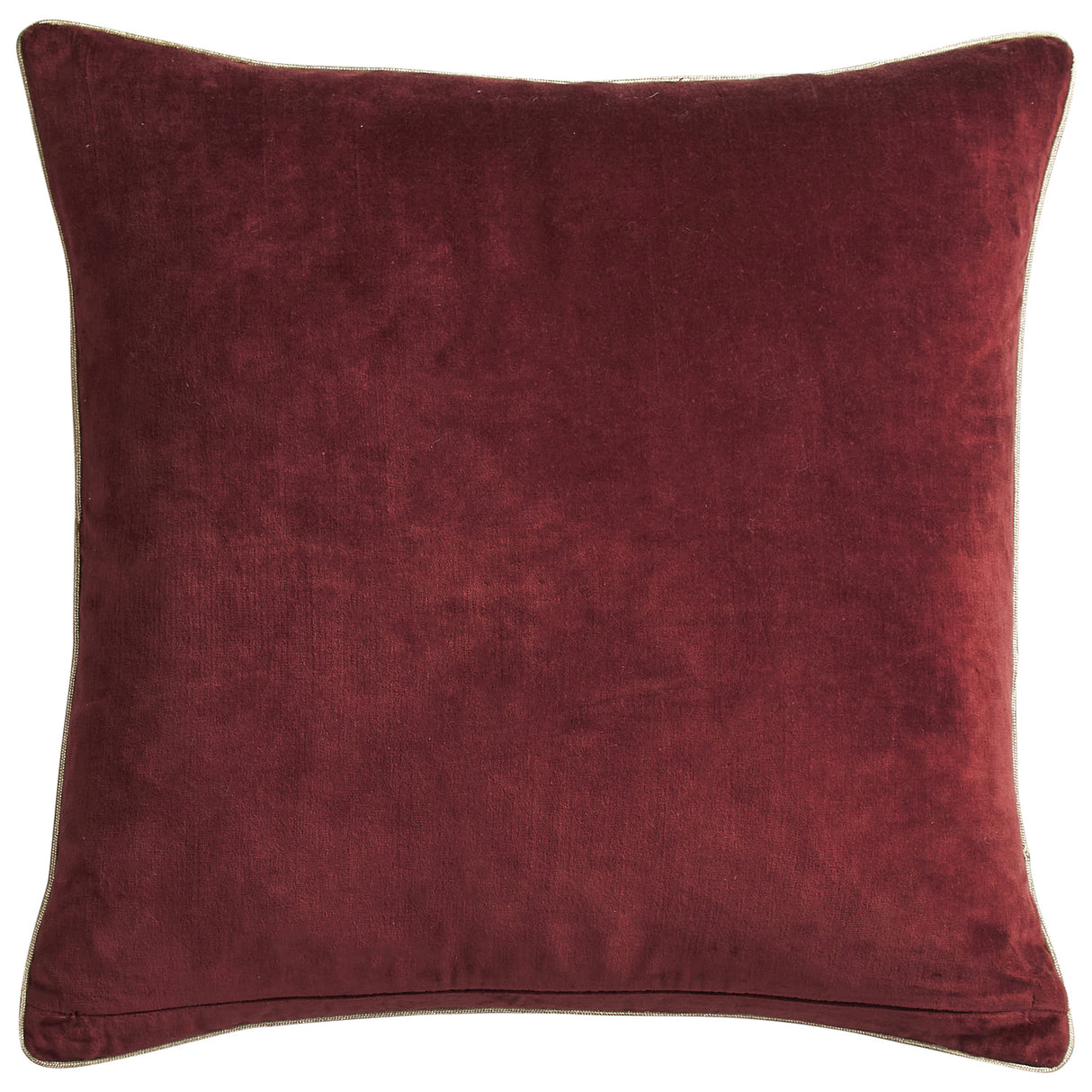 Ines Velvet Cushion - Burnt Sienna Feather Insert