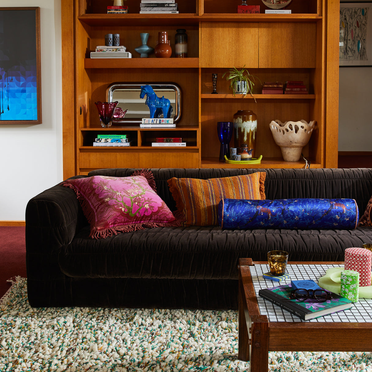 Nicolette Woven Cushion - Russet Feather Insert