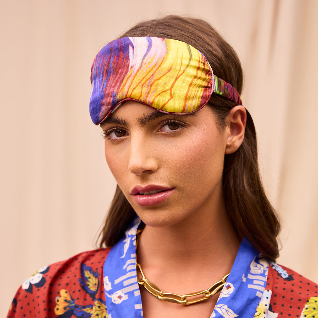 Zoi Silk Eye Mask - Ultramarine