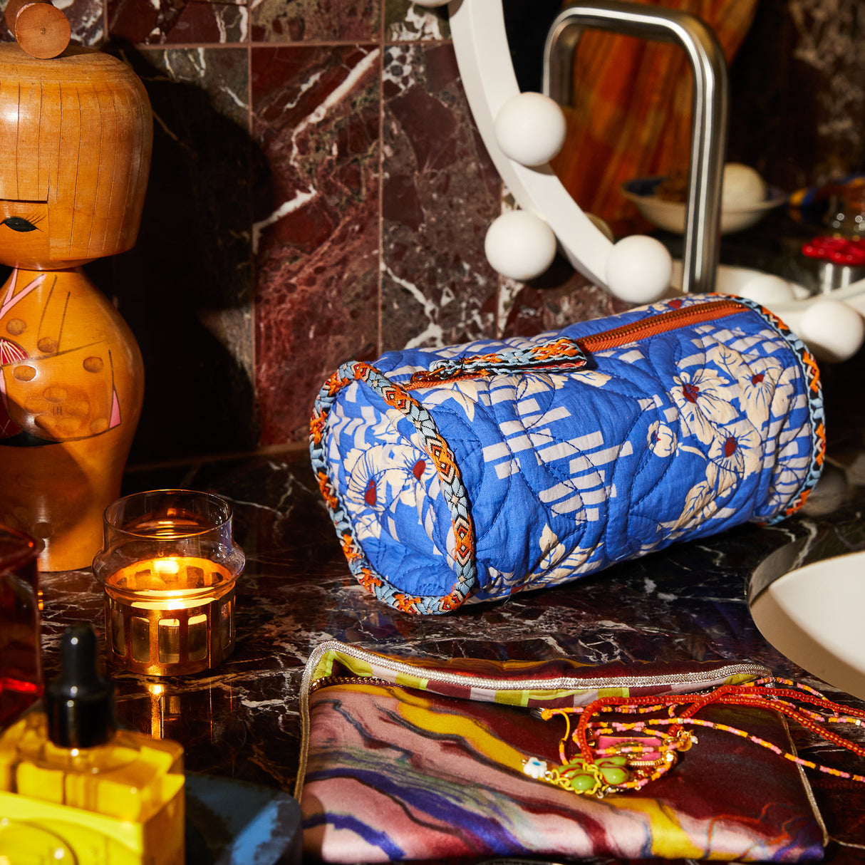 Marta Makeup Bag - Ultramarine