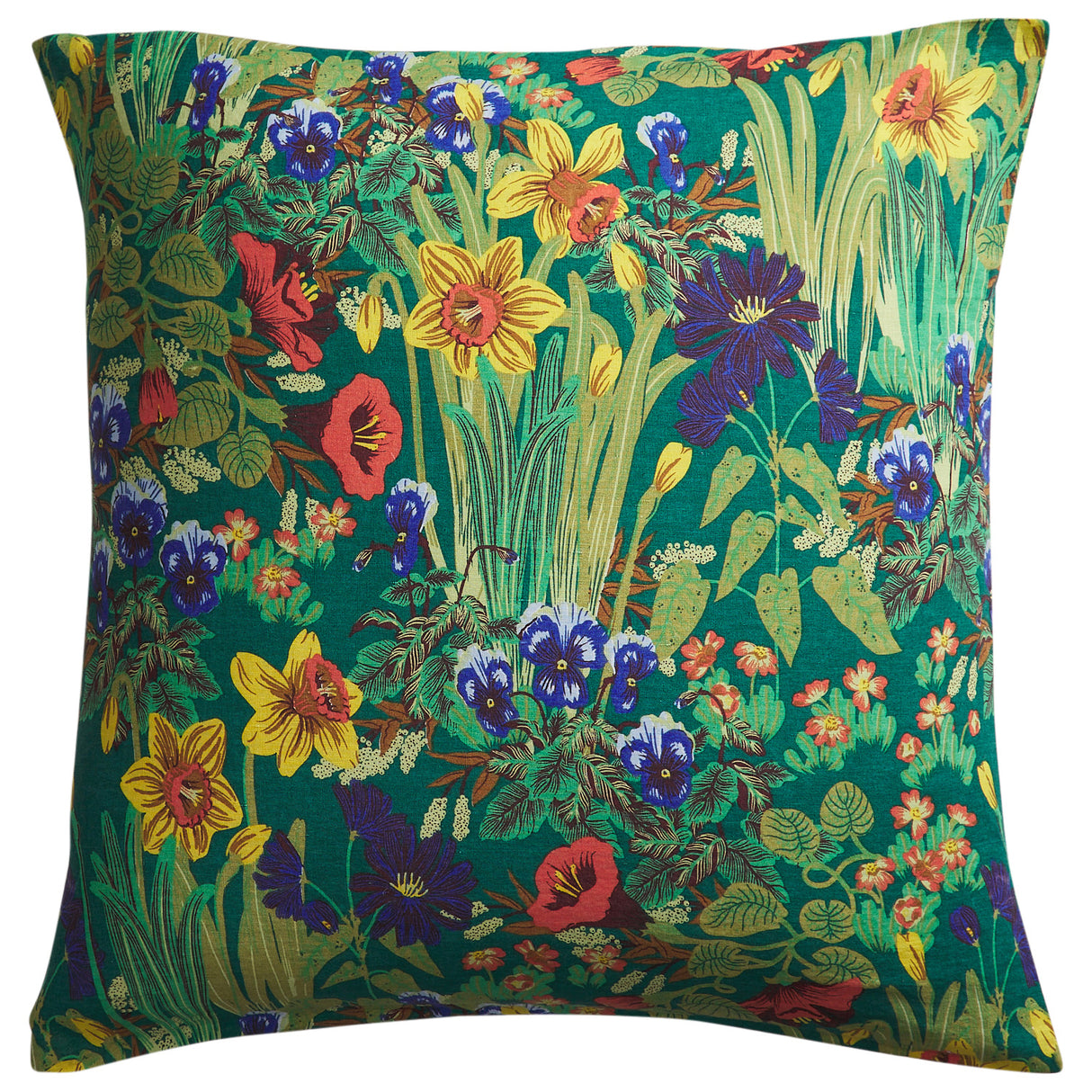 Babette Linen Euro Pillowcase Set - Verdant