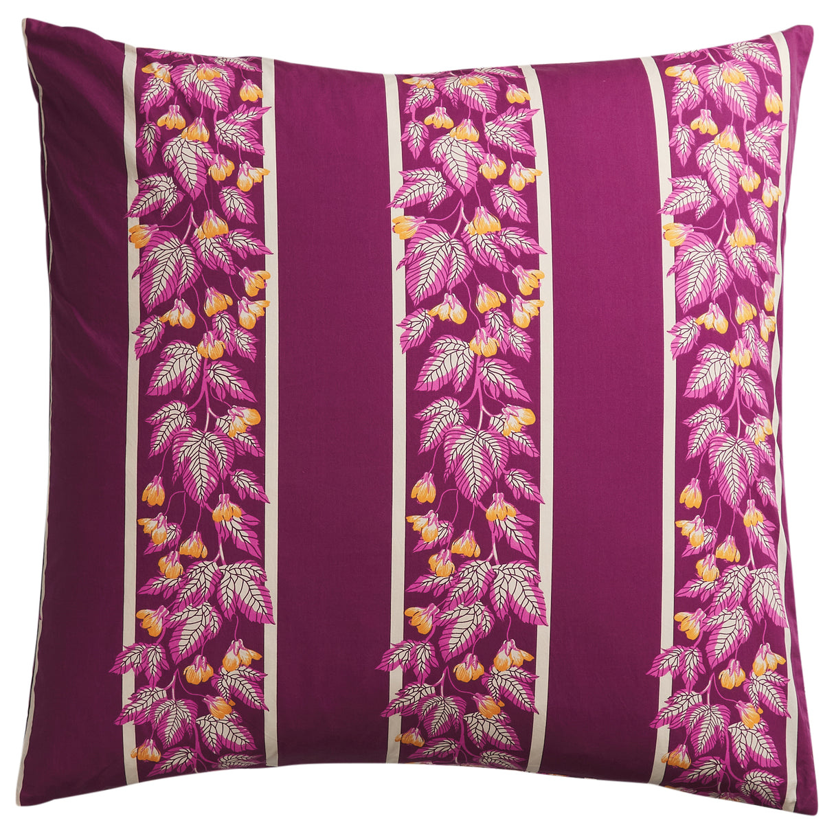 Agata Cotton Euro Pillowcase Set - Mulberry