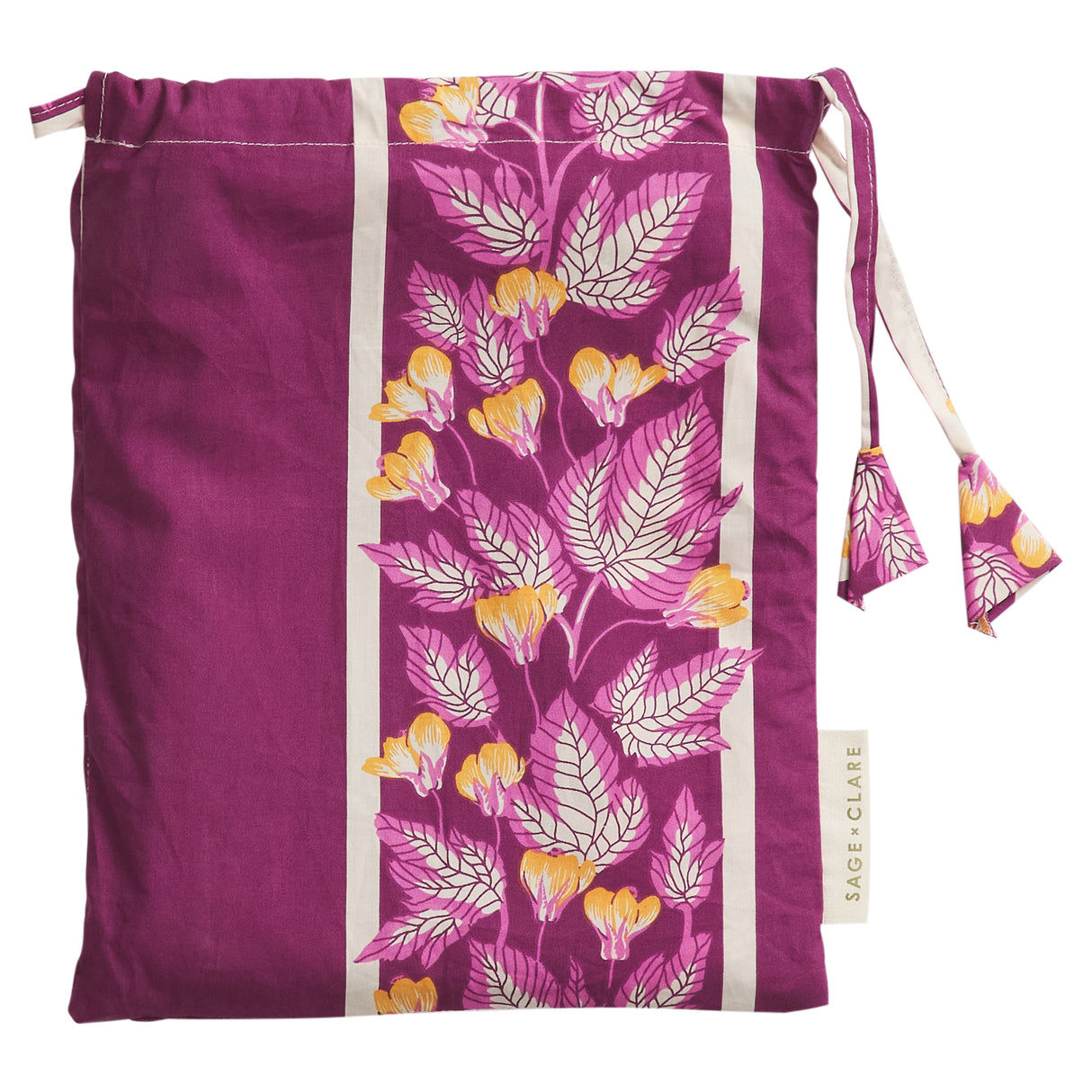 Agata Cotton Euro Pillowcase Set - Mulberry