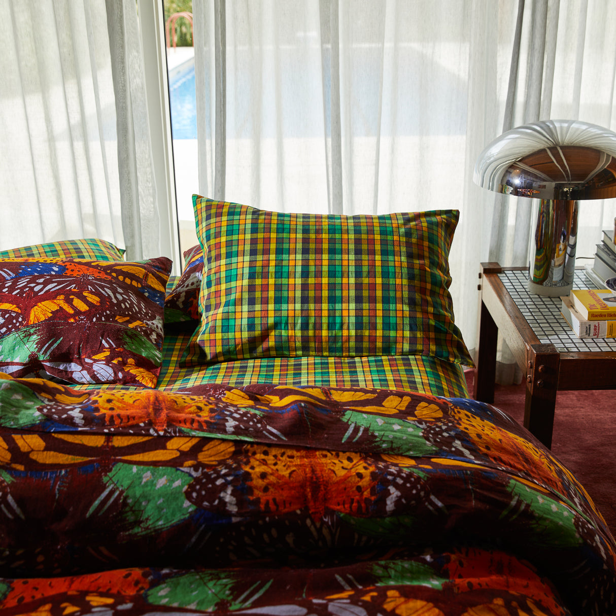 Stela Cotton Pillowcase Set - Spring Green Standard