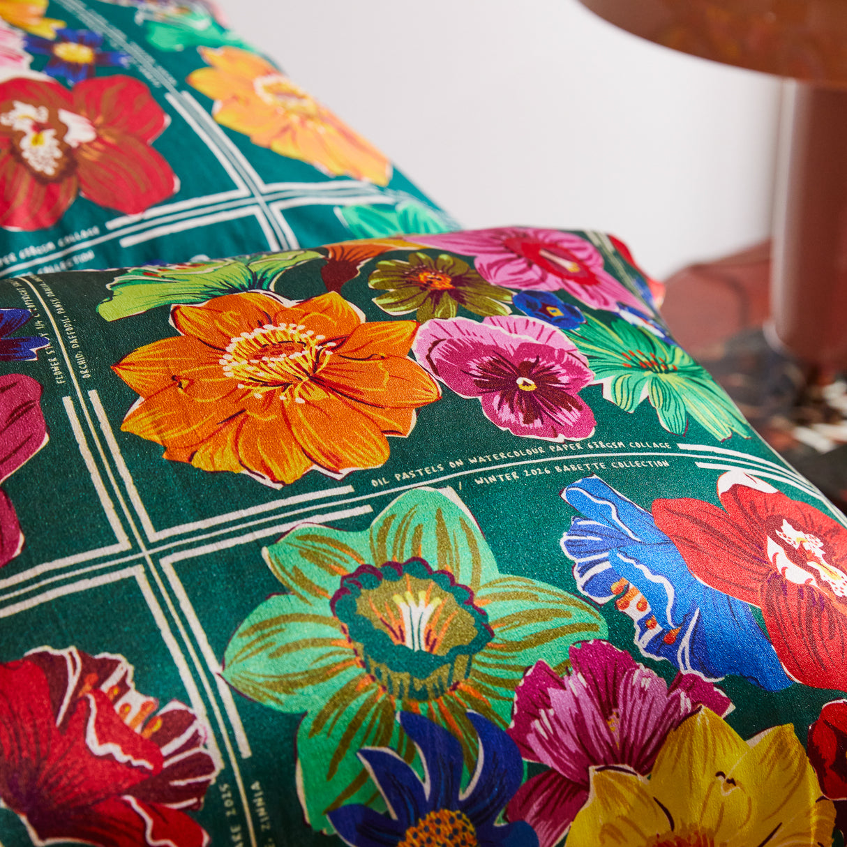 Ines Silk Pillowcase - Verdant Standard