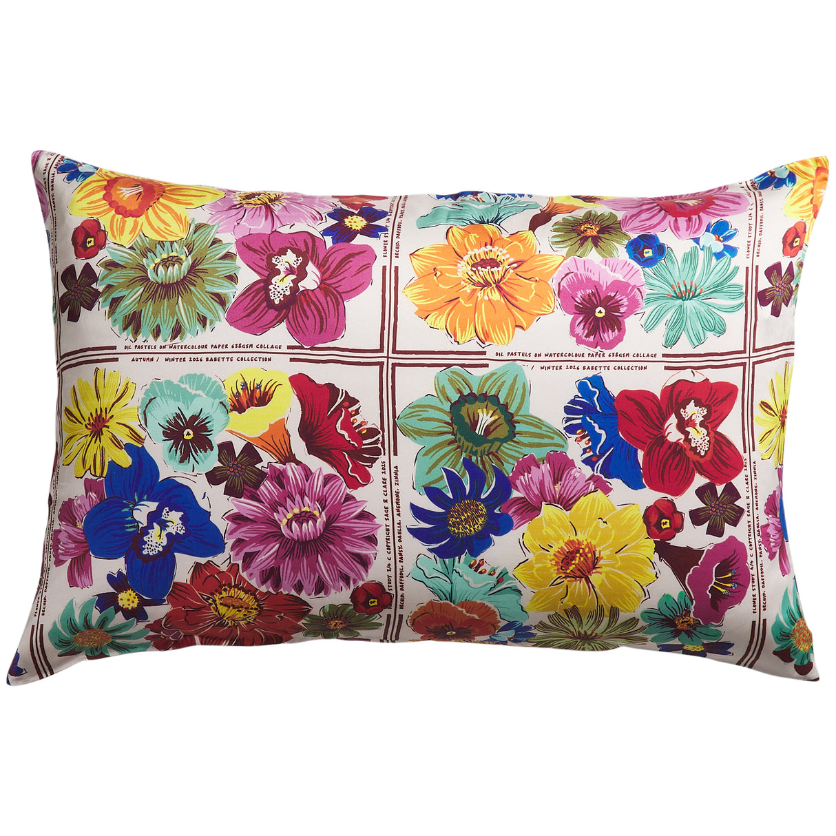 Ines Silk Pillowcase - Porcelain Standard