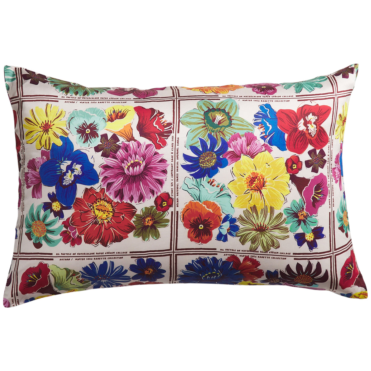 Ines Silk Pillowcase - Porcelain Standard