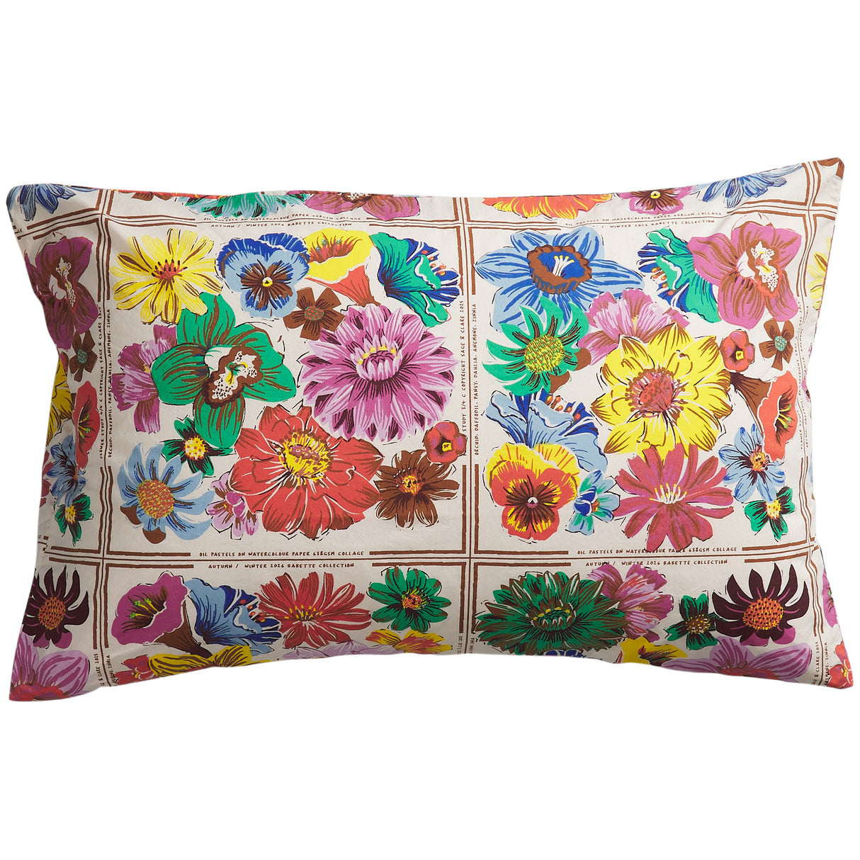 Ines Cotton Pillowcase Set - Porcelain Standard