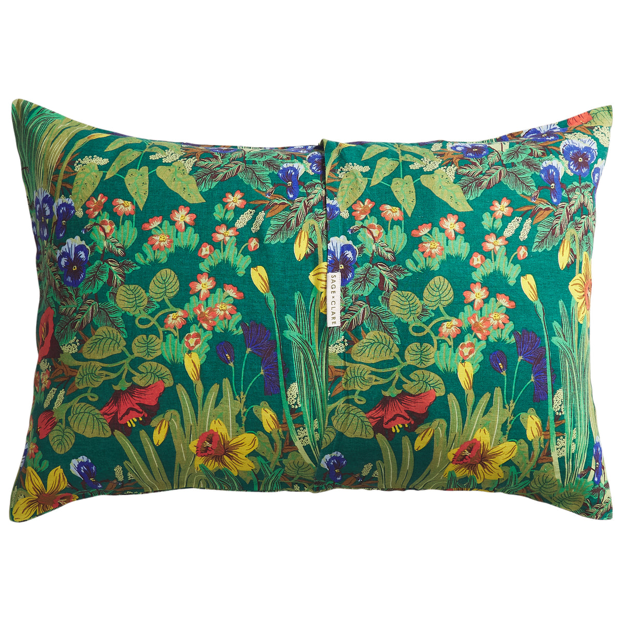 Babette Linen Pillowcase Set - Verdant Standard