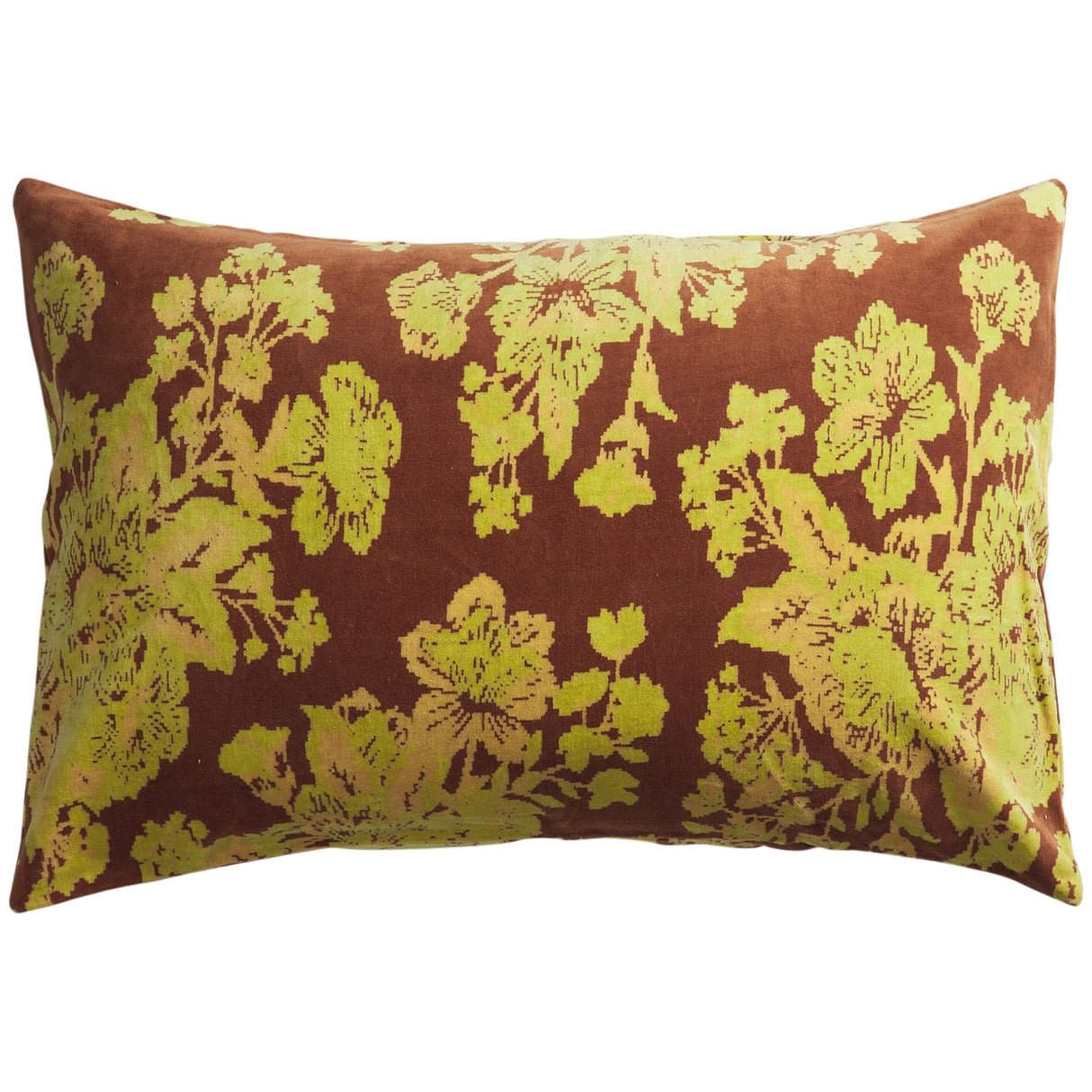 Hazel Velvet Pillowcase - Russet Standard