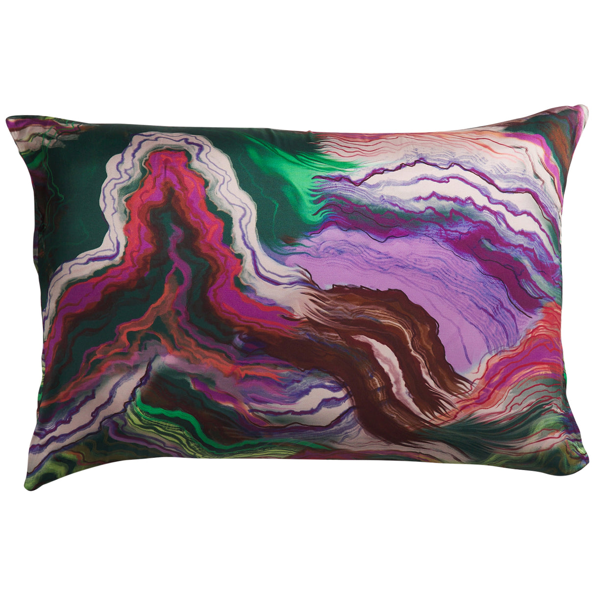 Zoi Silk Pillowcase - Verdant Standard