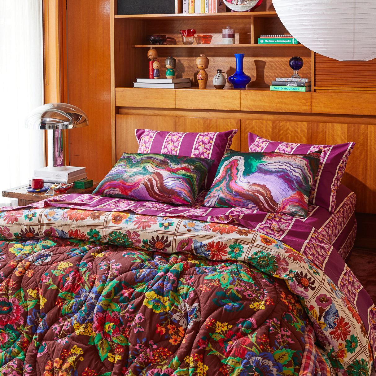 Zoi Silk Pillowcase - Verdant Standard