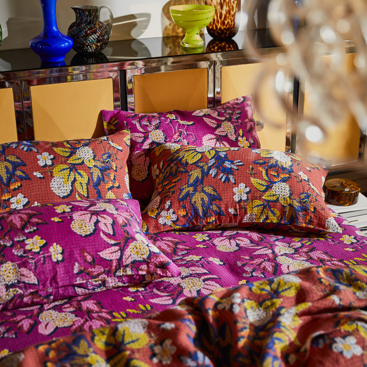 Heidi Linen Pillowcase Set - Burnt Sienna Standard