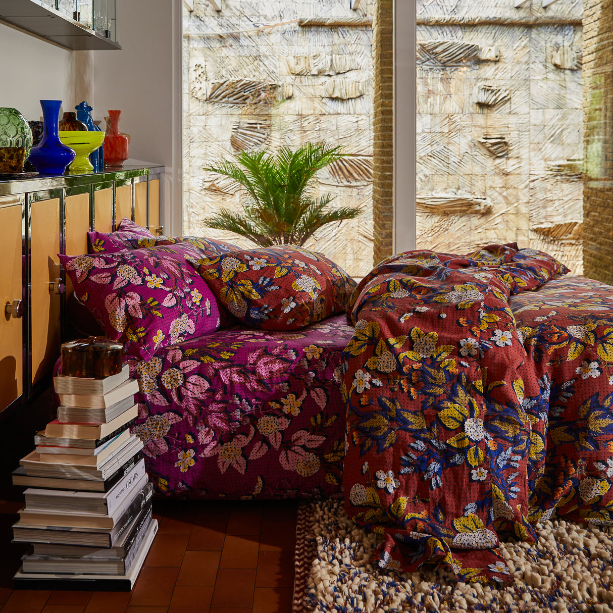 Heidi Linen Pillowcase Set - Burnt Sienna Standard