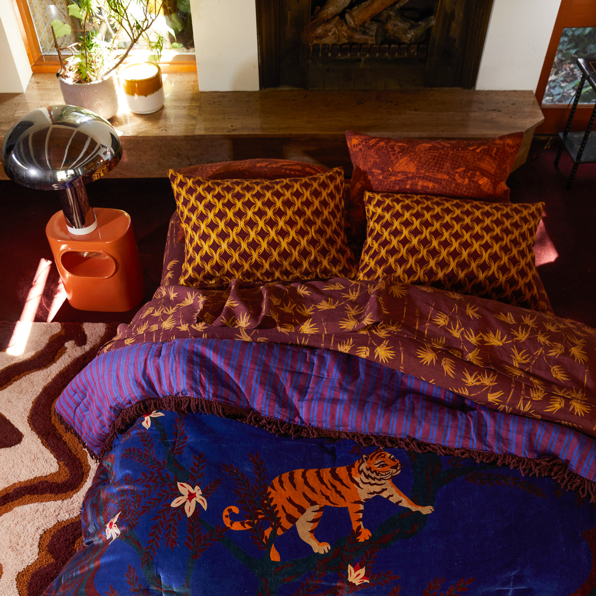 Klaudia Linen Pillowcase Set - Medallion Standard