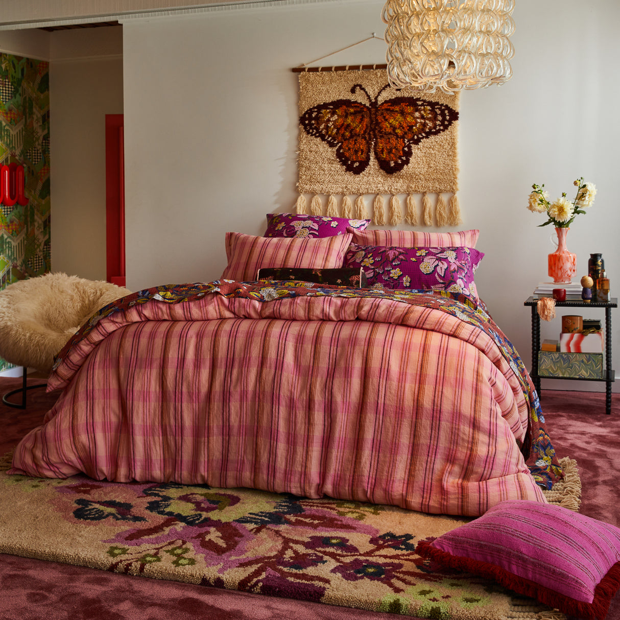 Nicolette Linen Quilt Cover - Poudre Single