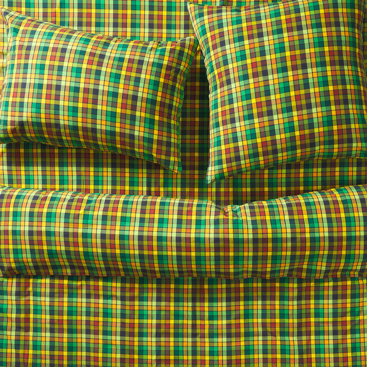 Stela Cotton Quilt Cover - Spring Green Single