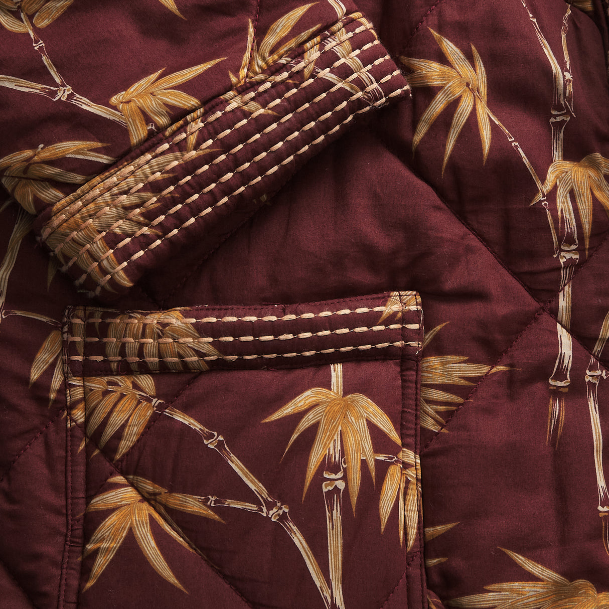 Aneta Quilted Robe - Rosewood