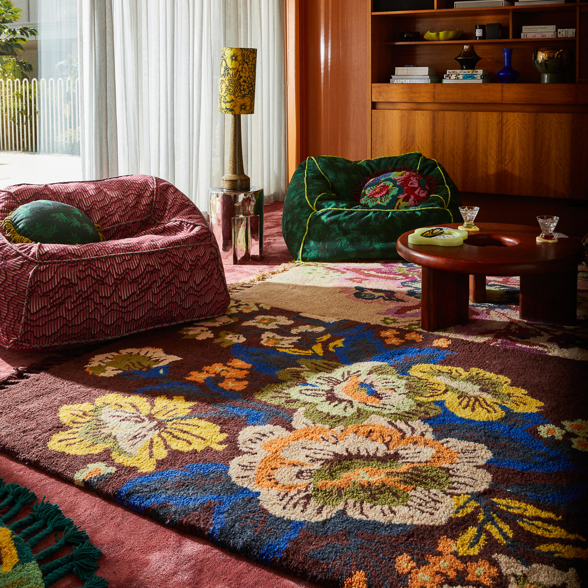 Zita Tufted Rug - Rosewood 150 x 210 cm