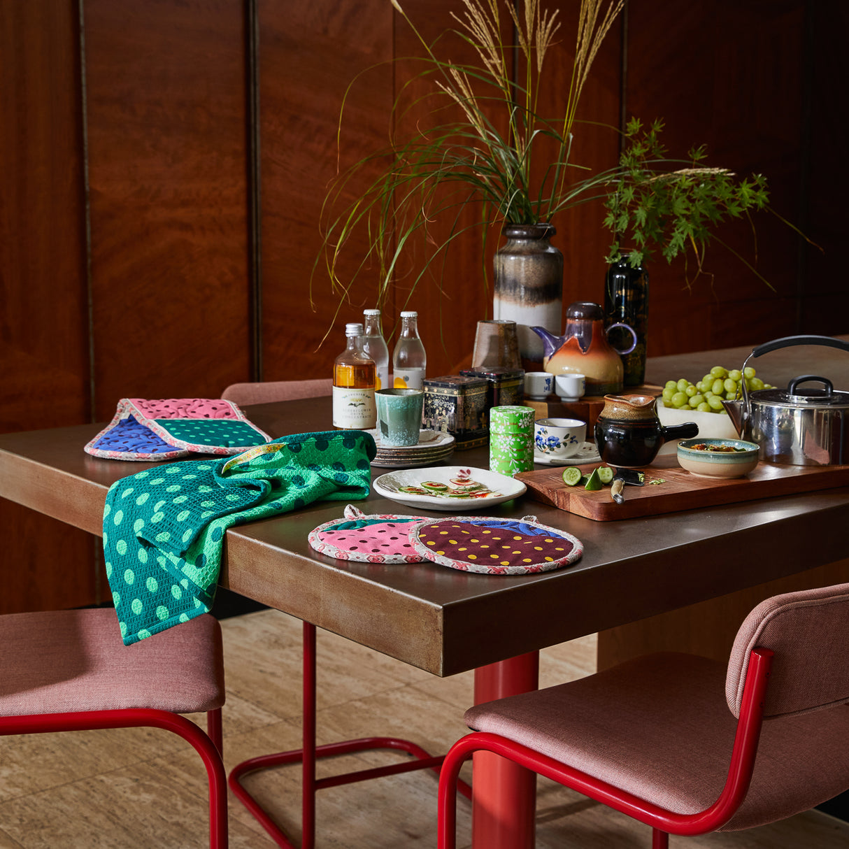 Paige Tea Towel - Verdant