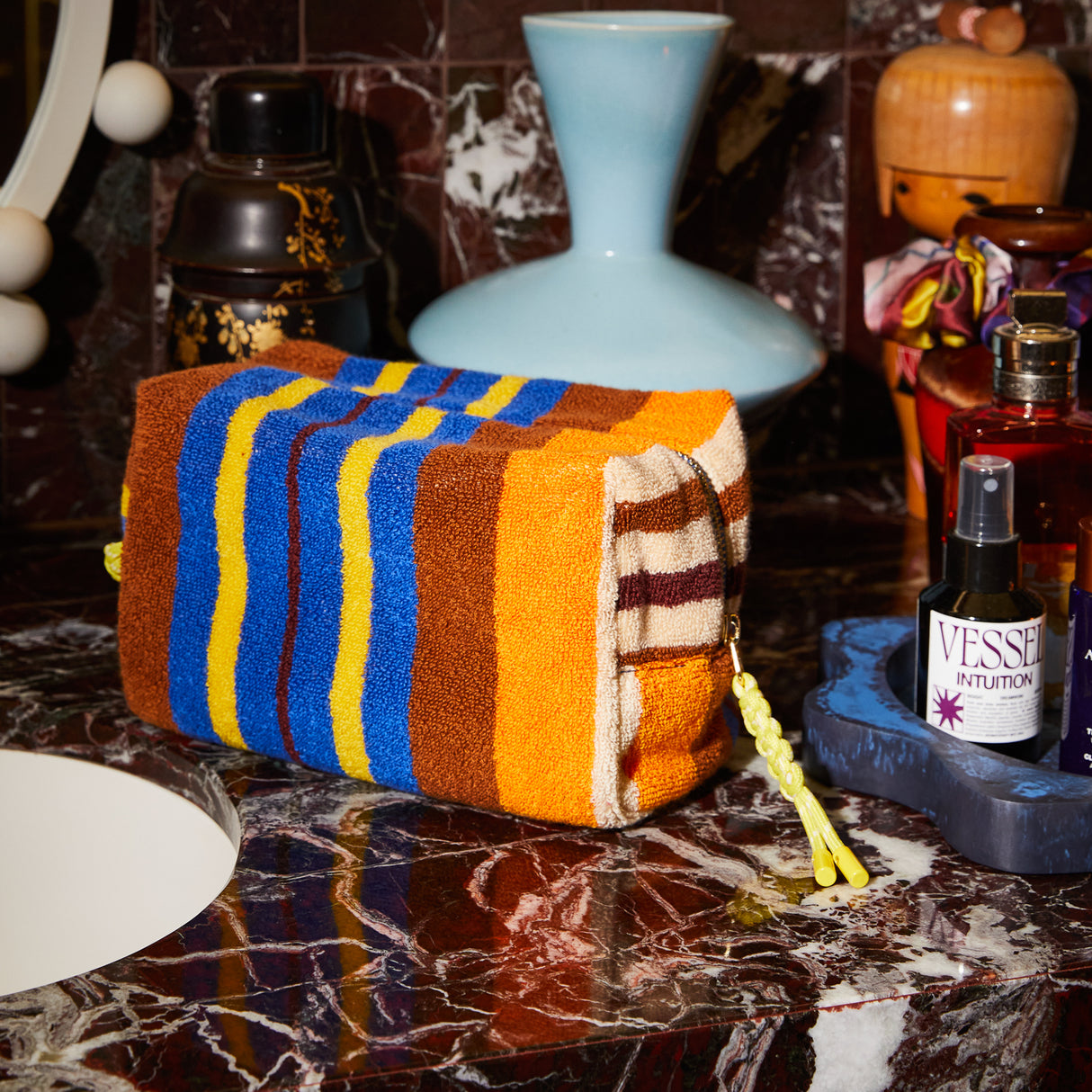 Nicolette Terry Pouch - Russet Large