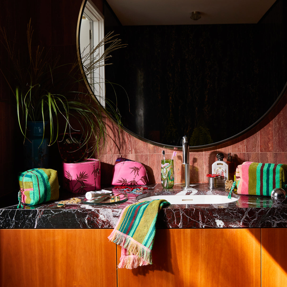 Nicolette Terry Pouch - Juniper Small