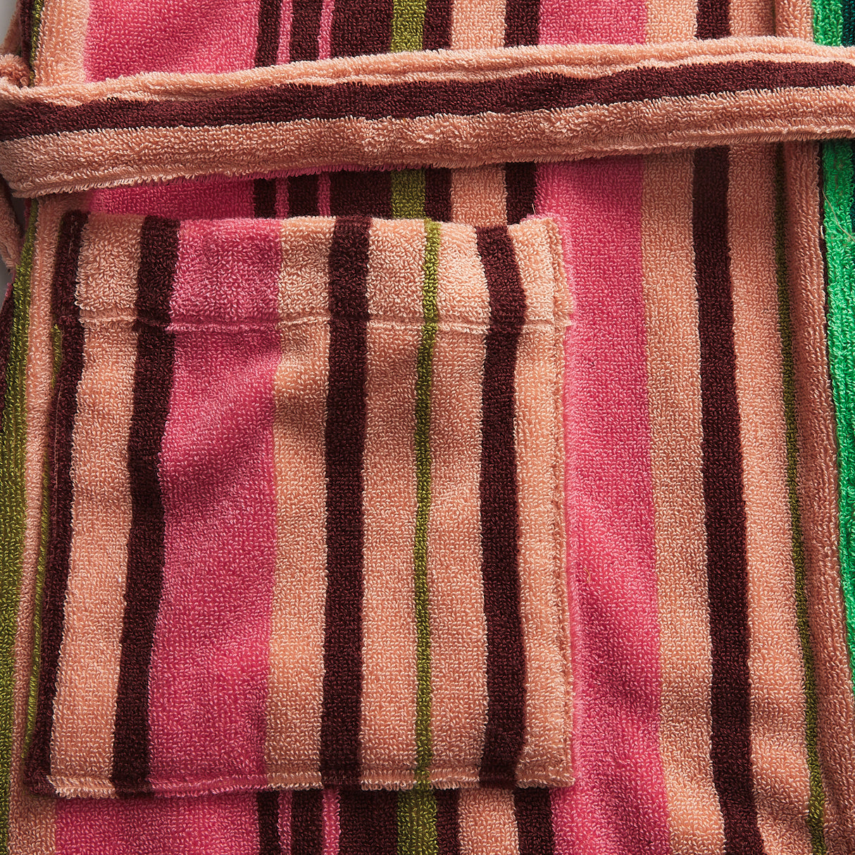 Nicolette Towelling Robe - Juniper