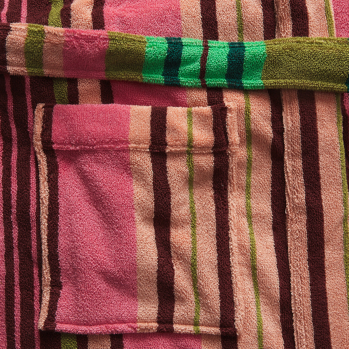 Nicolette Towelling Robe - Juniper