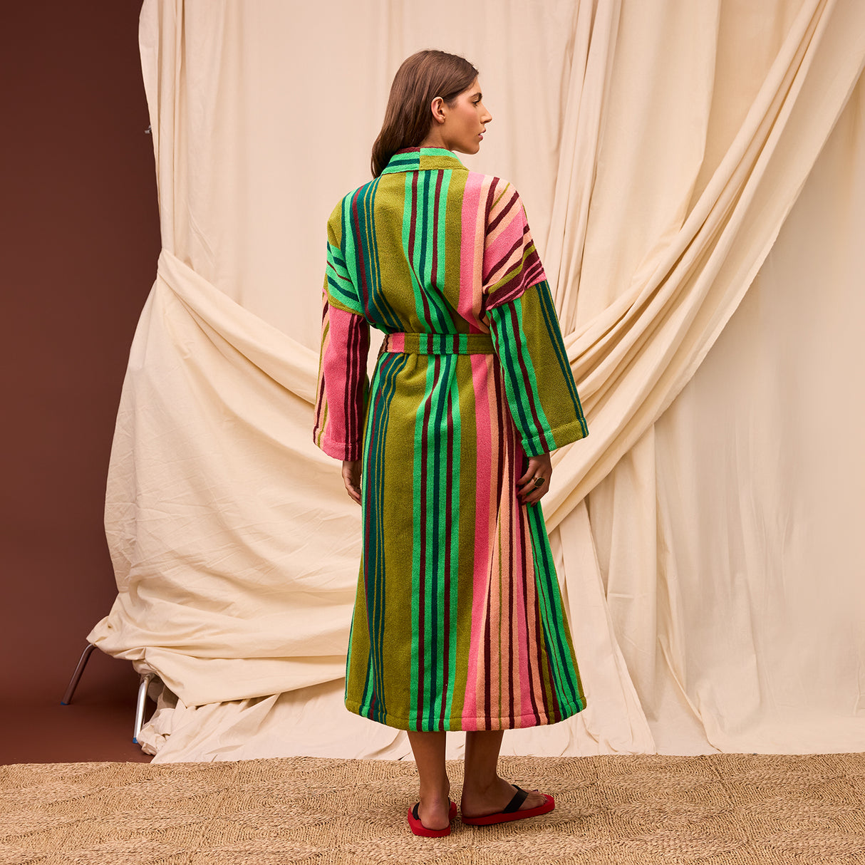 Nicolette Towelling Robe - Juniper XS/S