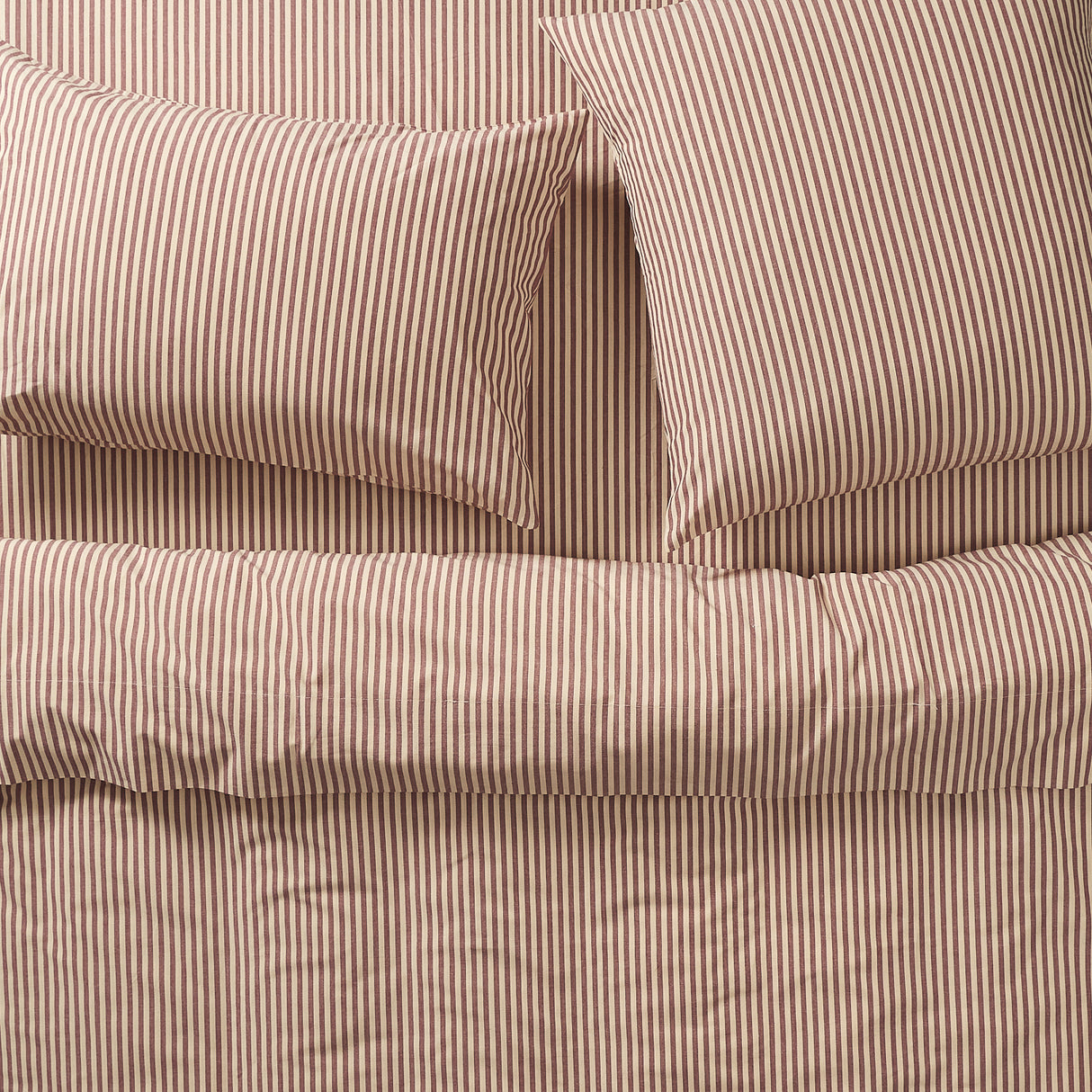 Cordell Cotton Sheets - Rosewood Flat Sheet / Single