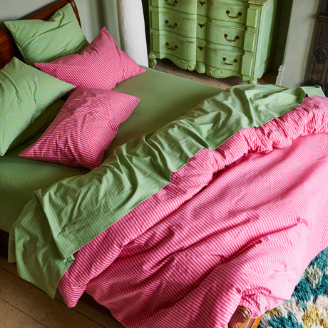 Cordell Cotton Sheets - Emerald Flat Sheet / Single