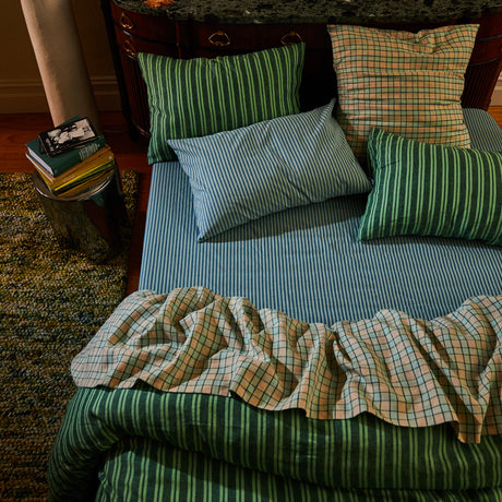 Cordell Cotton Sheets - Capri Flat Sheet / Single