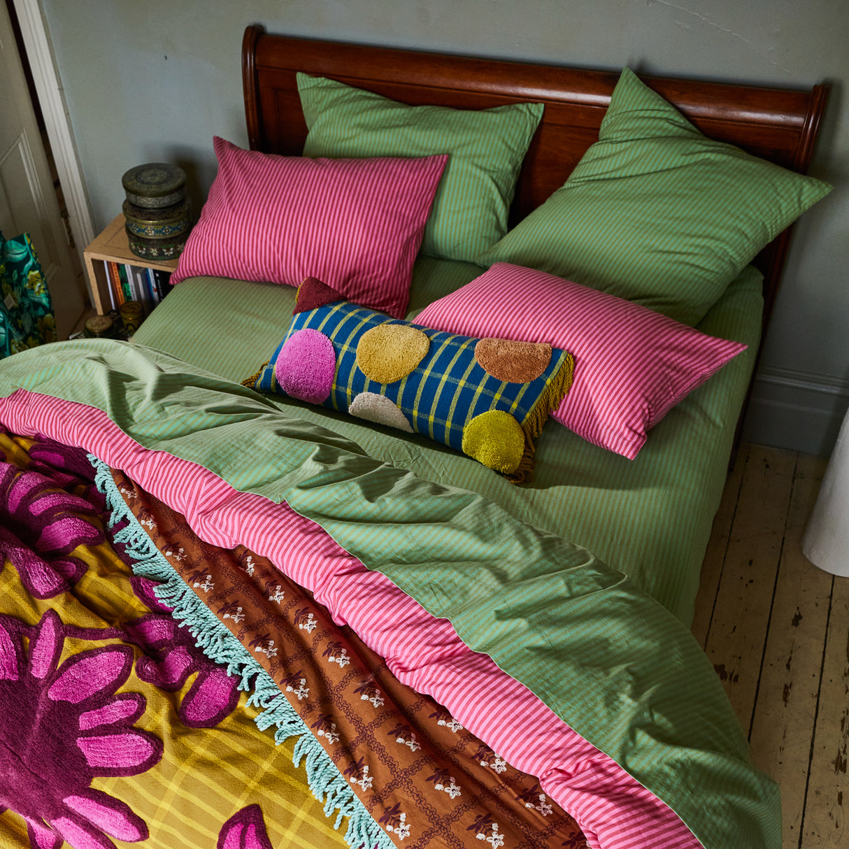 Cordell Cotton Euro Pillowcase Set - Emerald