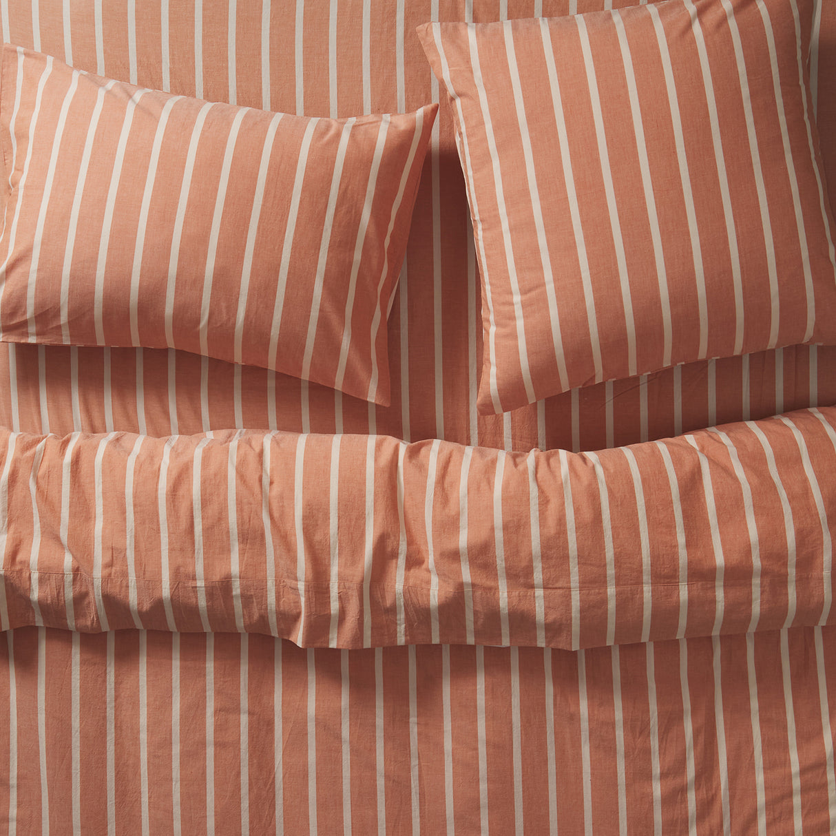 Abrielle Cotton Euro Pillowcase Set - Creme Caramel